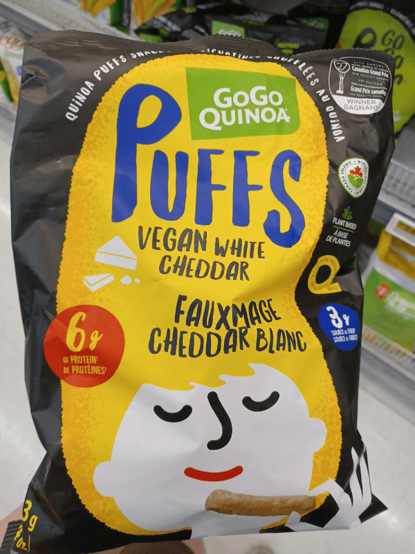 Gogo Quinoa Puffs Vegan White Cheddar