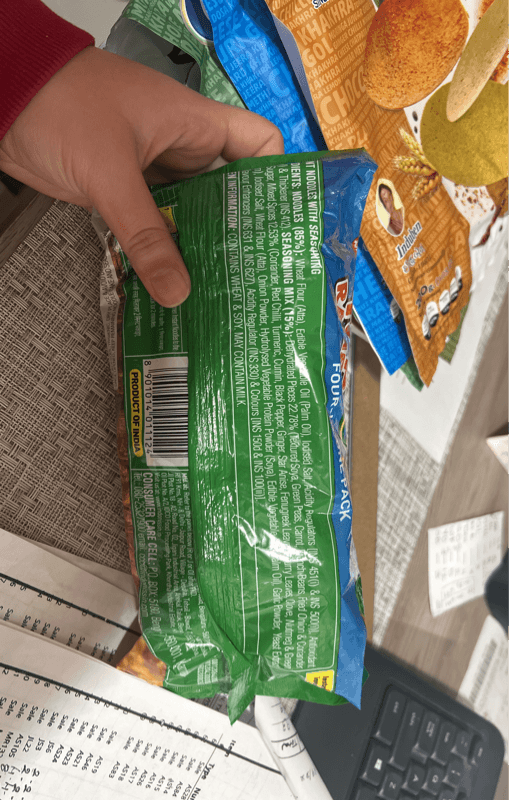 Nissin Top Ramen Atta Masala Noodles With 5 Veggies