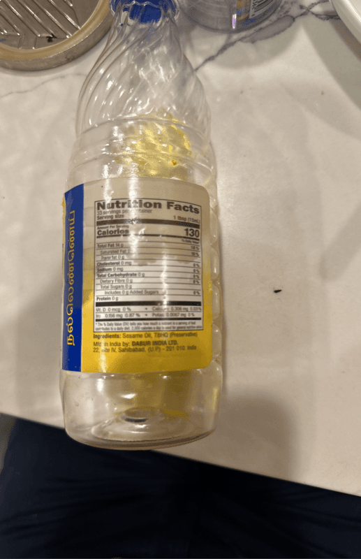 Dabur Sesame Oil Gingelly (Til) Oil