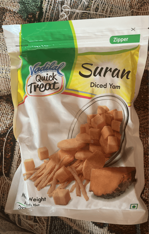 Vadilal Quick Treat Suran Diced Yam
