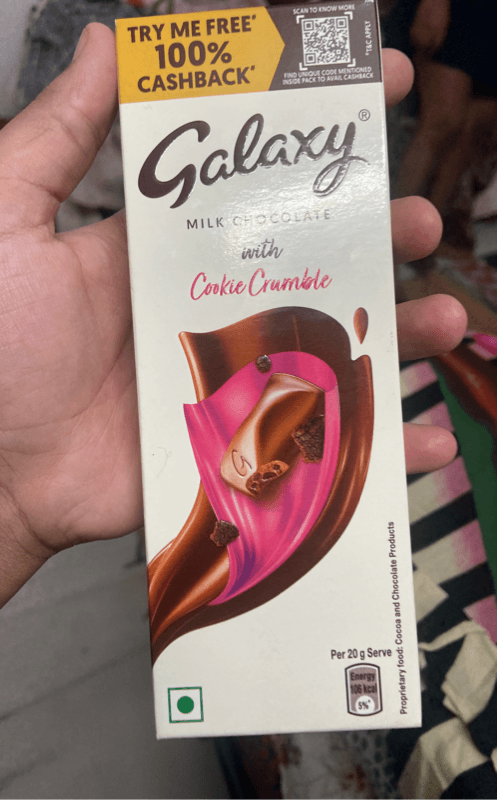 Galaxy Milk Chocolate With Cookie Crumble