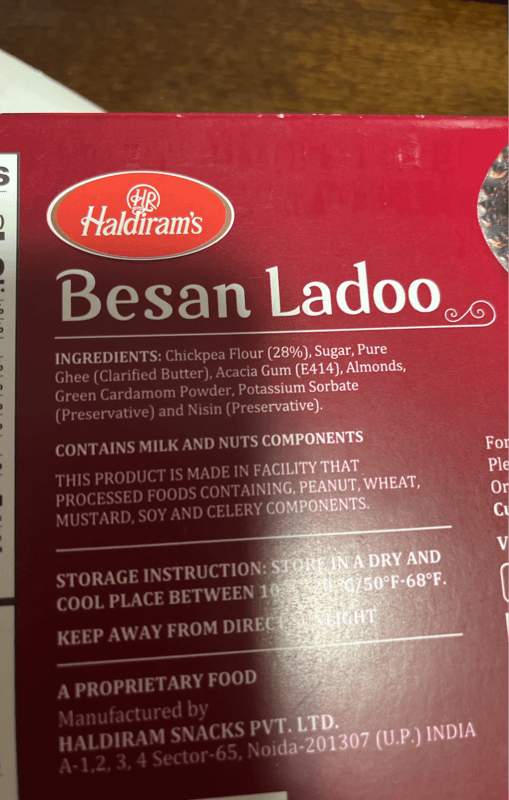 Haldiram'S Besan Ladoo