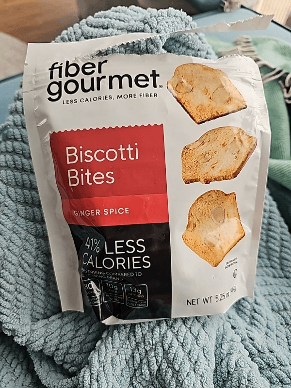 Fiber Gourmet Biscotti Bites Ginger Spice