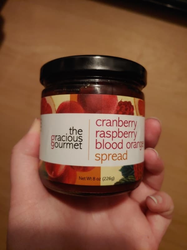 The Gracious Gourmet Cranberry Raspberry Blood Orange Spread