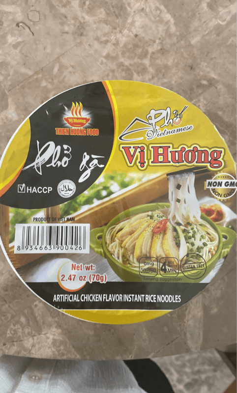 Pho Ga Vi Huong Artificial Chicken Flavor Instant Rice Noodles