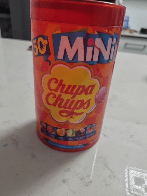 Chupa Chups Mini 50 Assorted Flavour Mini Lollipops