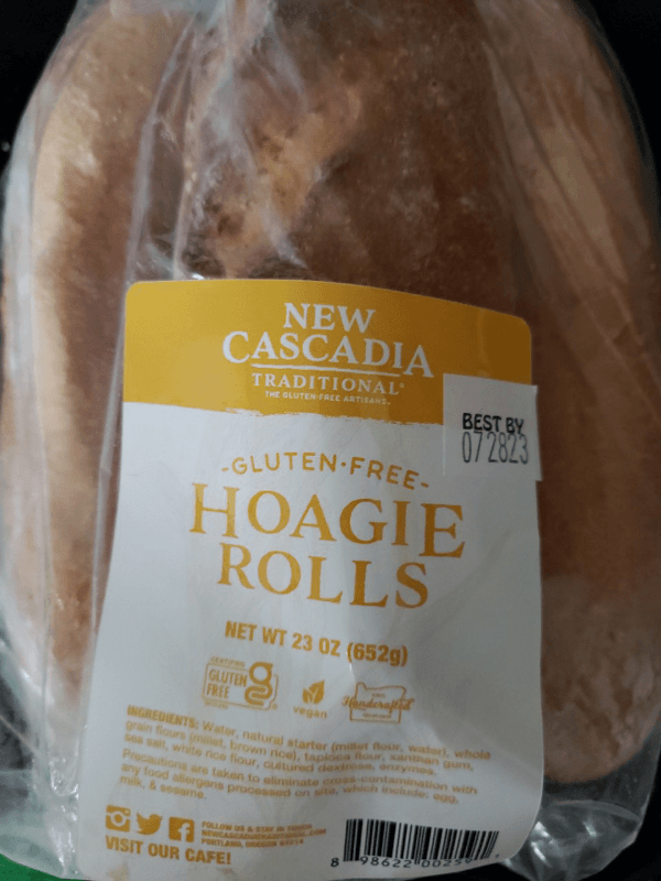 New Cascadia Traditional Gluten-Free Hoagie Rolls