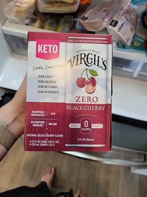 Virgil'S Zero Sugar Natural Black Cherry Soda Pop