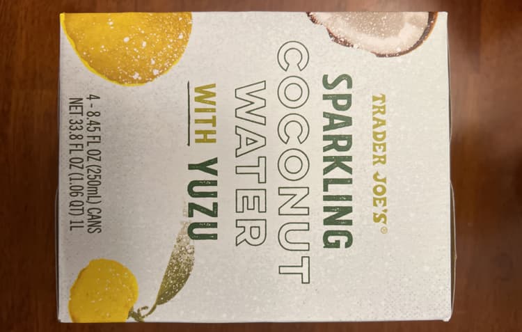 Trader Joe'S Sparkling Coconut Water With Yuzu