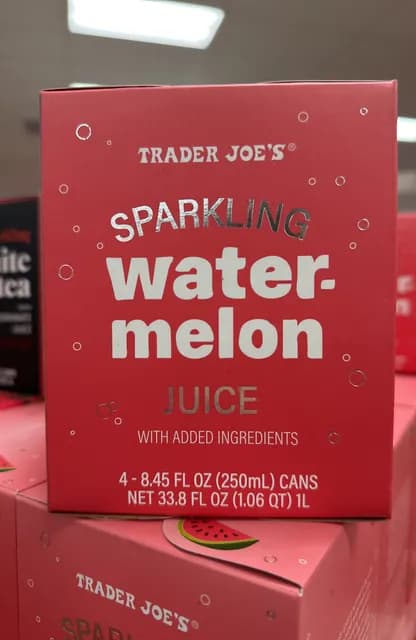 Trader Joe'S Sparkling Water-Melon Juice