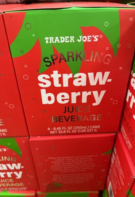 Trader Joe'S Sparkling Strawberry Juice Beverage