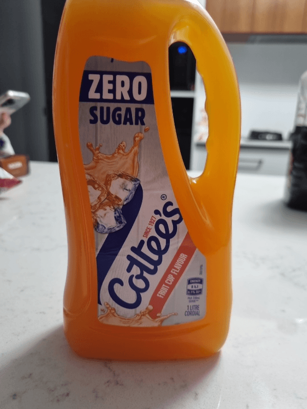 Cottee'S Cordial Zero Sugar Fruit Cup Flavour