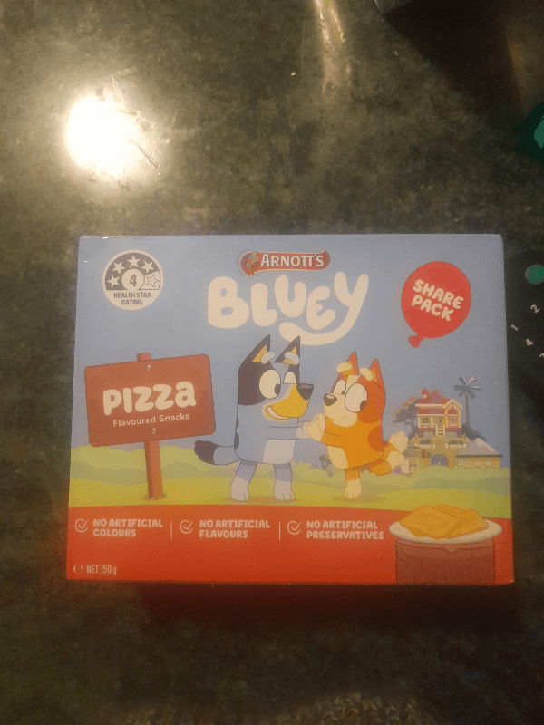 Arnott'S Bluey Pizza Flavoured Snacks
