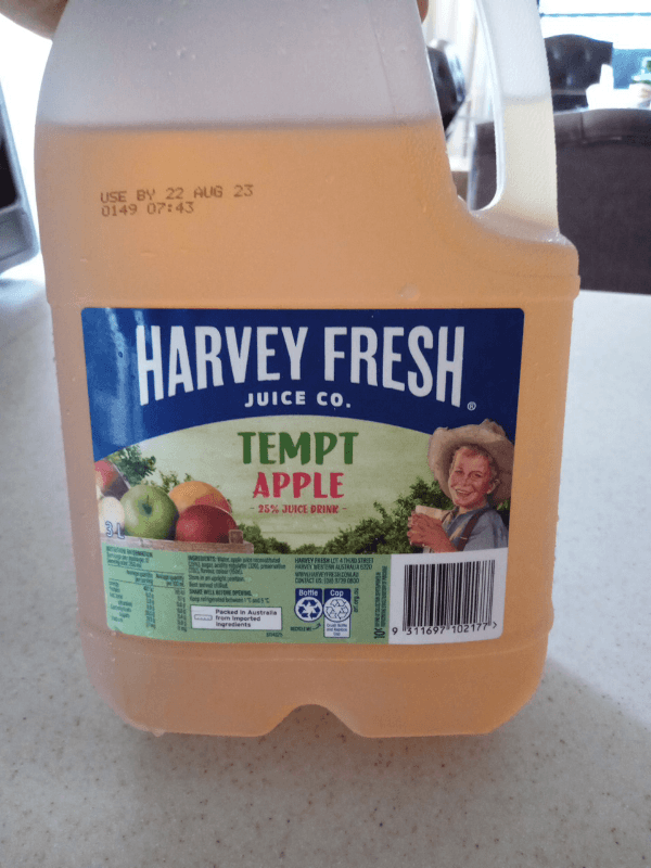 Harvey Fresh Juice Co. Tempt Apple 25% Juice Drink