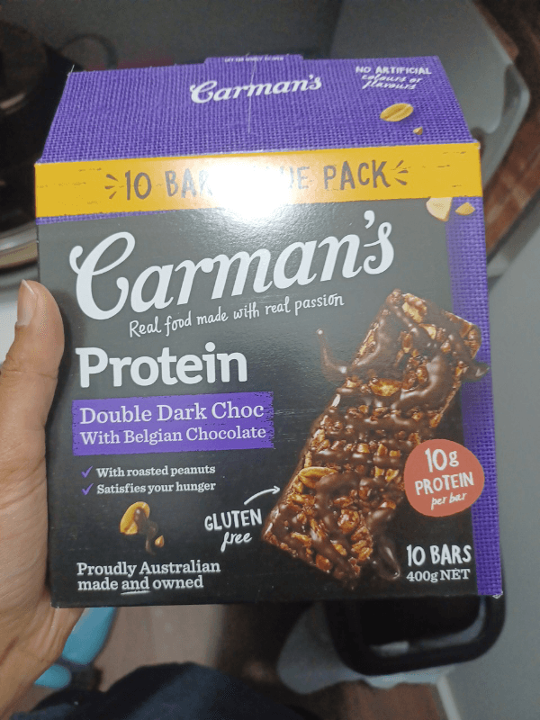 Carman'S Protein Double Dark Choc With Belgian Chocolate Bars