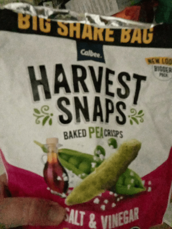 Calbee Harvest Snaps Salt & Vinegar Baked Pea Crisps