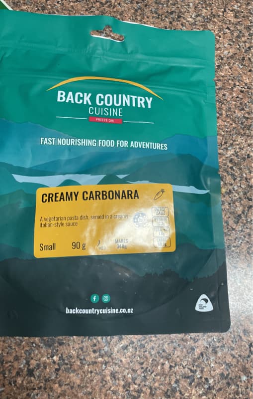 Back Country Cuisine Creamy Carbonara