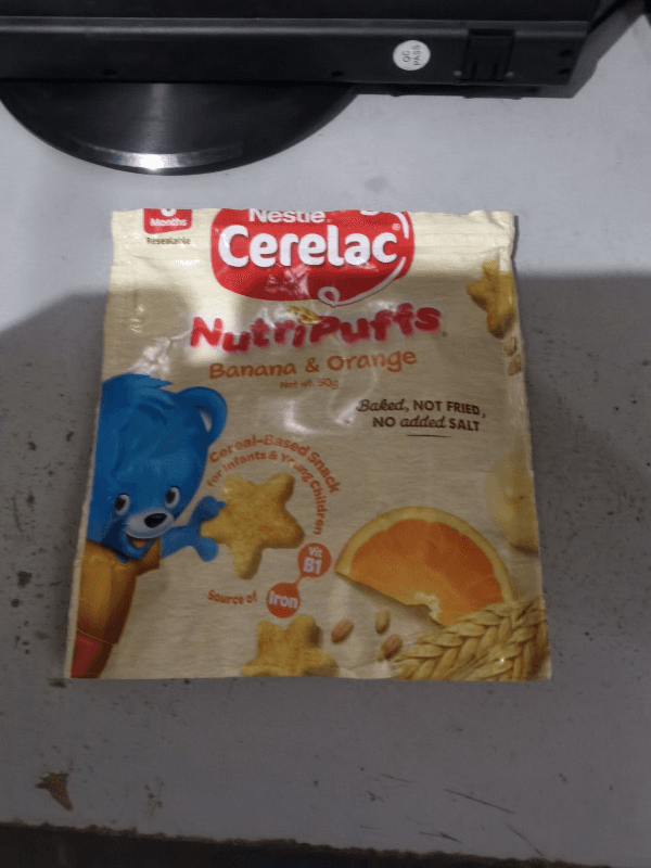 Nestle Cerelac Nutripuffs Banana & Orange