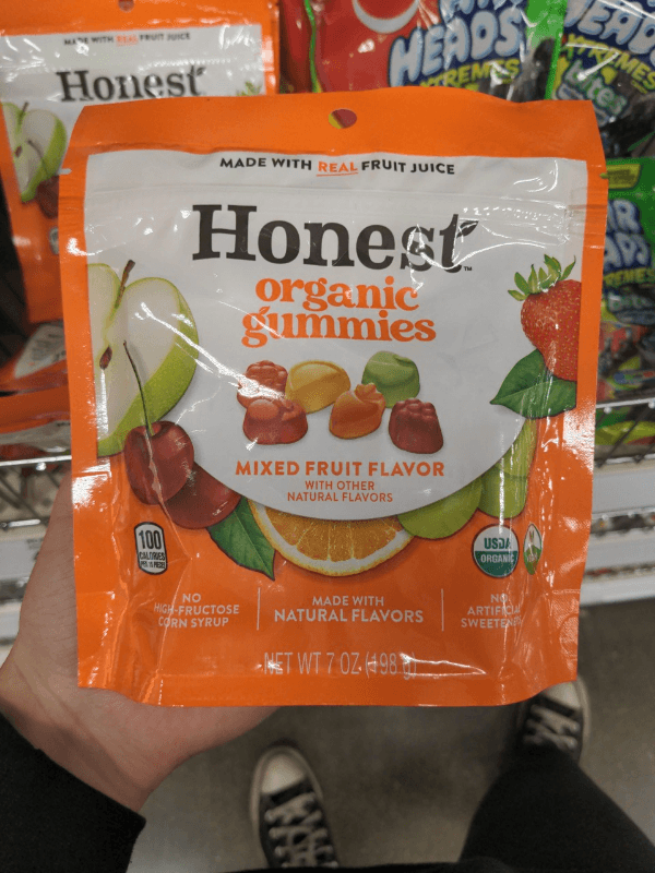 Honest Organic Gummies Mixed Fruit Flavor With Other Natural Flavors