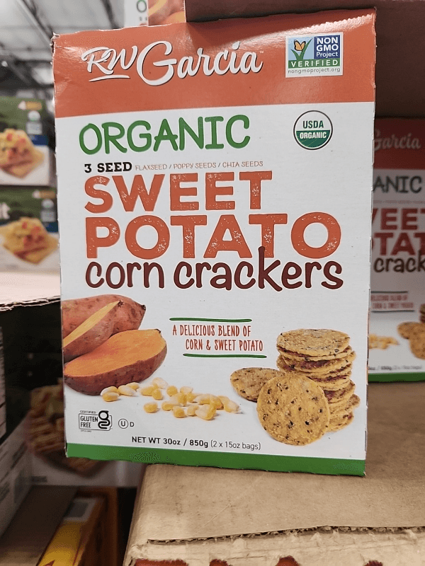 Rw Garcia Organic 3 Seed Sweet Potato Corn Crackers