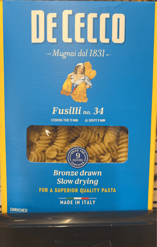 Is it Legume Free? De Cecco Fusilli No
