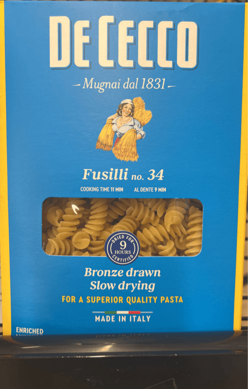 Is it Macadamia Free? De Cecco Fusilli No