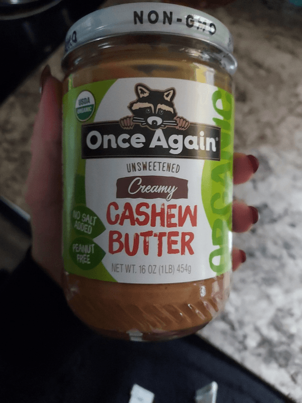 Once Again Organic & Unsweetened Creamy Cashew Butter Spread