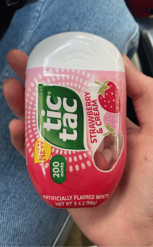 Tictac Strawberry & Cream Artificially Flavored Mint