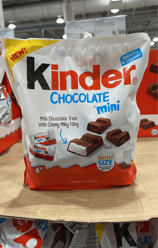 Kinder Chocolate Mini Size