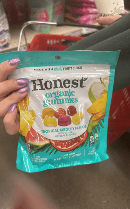 Honest Organic Gummies Tropical Medley Flavor