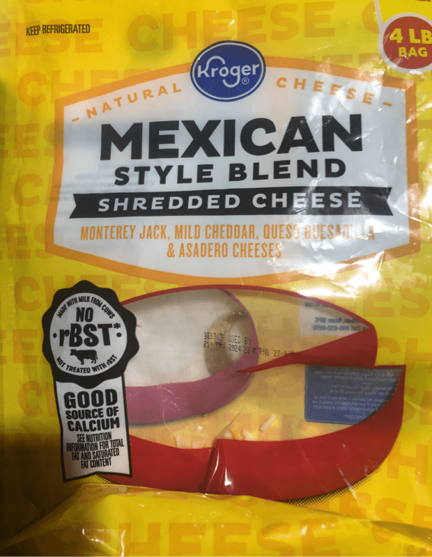 Kroger Mexican Shredded Cheese Big Deal!
