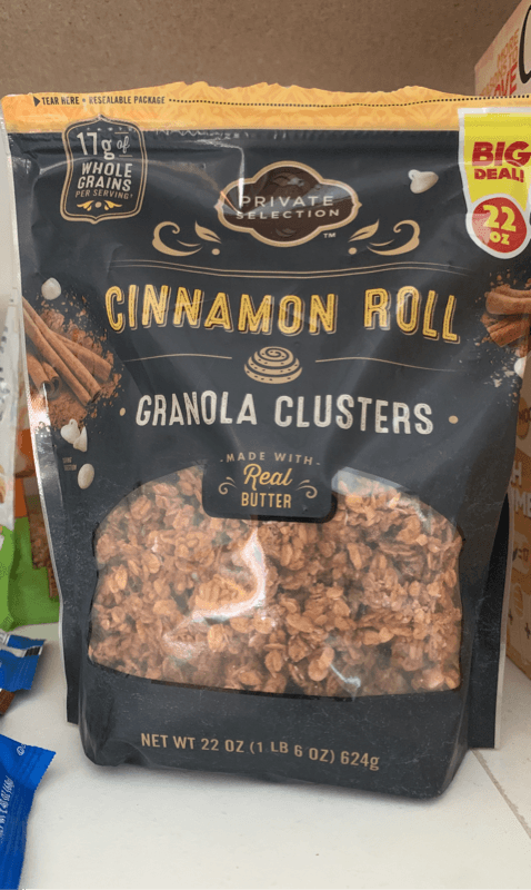Private Selection Cinnamon Roll Granola Clusters
