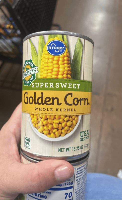 Kroger Super Sweet Whole Kernel Golden Corn