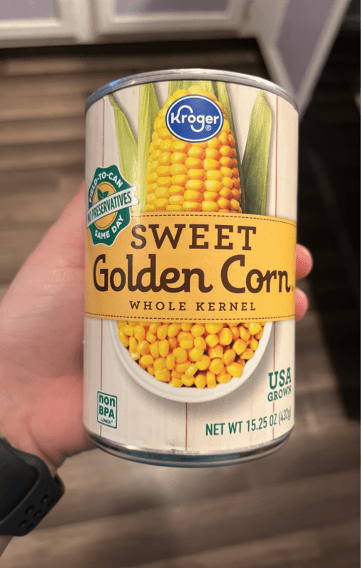 Kroger Sweet Whole Kernel Canned Golden Corn