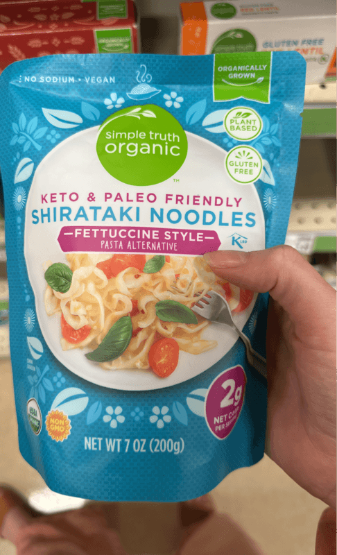 Simple Truth Organic Keto & Paleo Friendly Shirataki Noodles Fettuccine Style Pasta Alternative