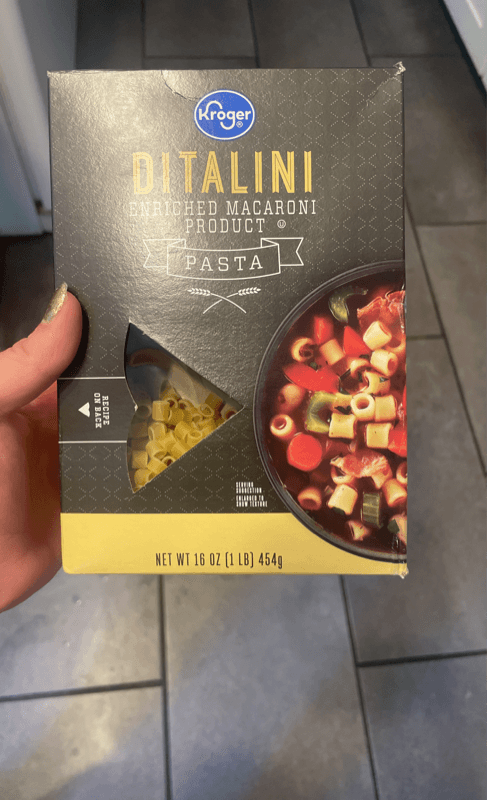 Kroger Enriched Macaroni Product Ditalini Pasta