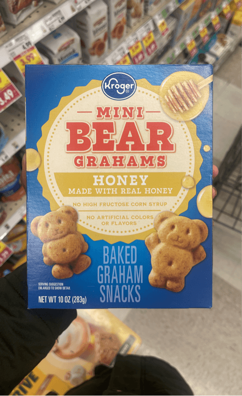 Kroger Mini Bear Grahams Honey Baked Graham Snacks