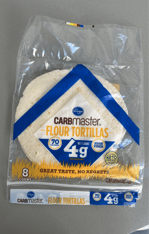 Kroger Carbmaster Flour Tortillas