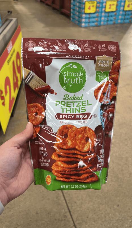 Simple Truth Spicy Bbq Baked Pretzel Thins