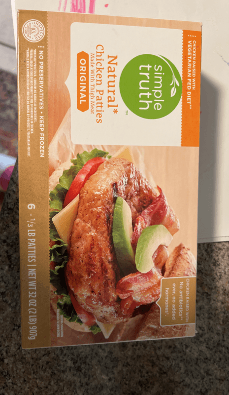 Simple Truth Natural Chicken Patties Original