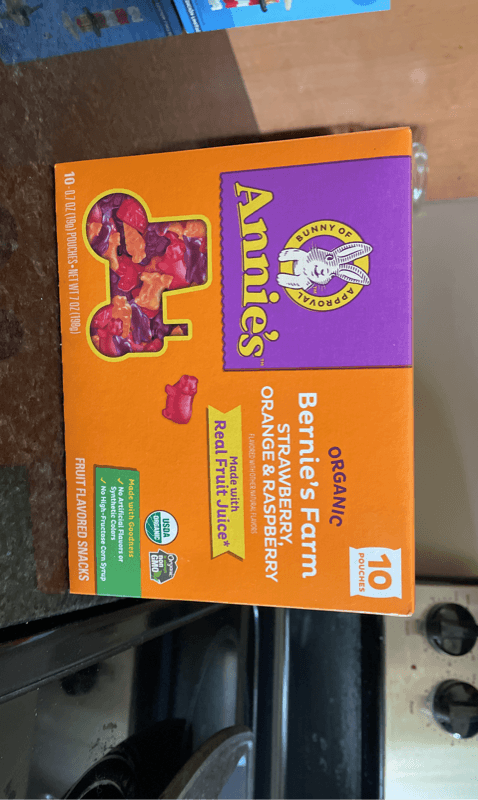 Annie'S Bernie'S Farm Strawberry, Orange & Raspberry