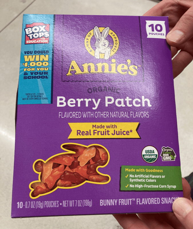 Annie'S Organic Berry Patch Bunny Fruit Flavored Snacks