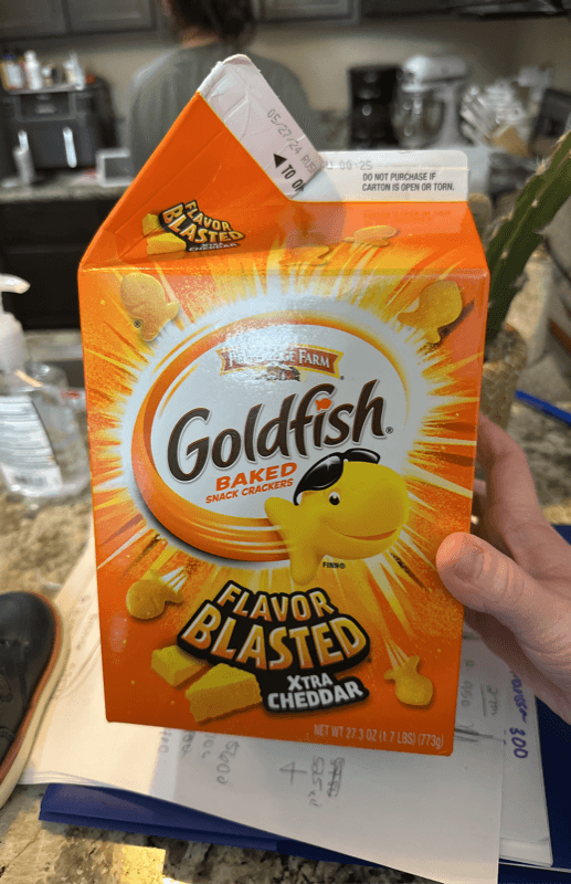 Pepperidge Farm Goldfish Baked Snack Crackers Flavor Blasted Xtra Cheddar