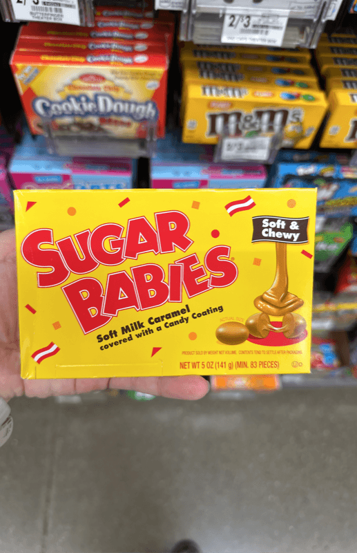 Sugar Babies Soft Milk Caramel Covered With A Candy Coating