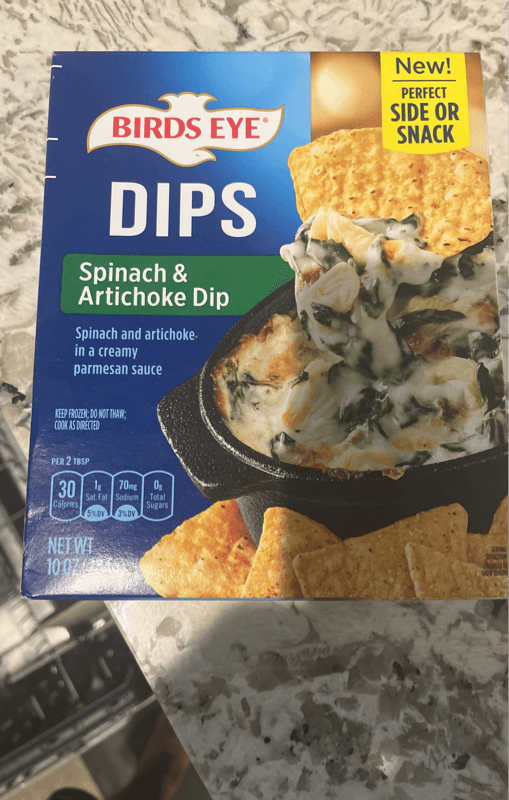 Birds Eye Dips Spinach & Artichoke Dip
