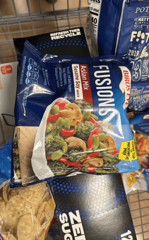 Birds Eye Fusions Asian Mix With Sesame Soy Sauce