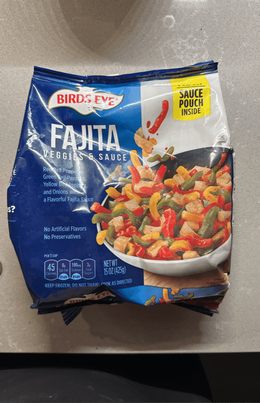 Birds Eye Fajita Veggies & Sauce