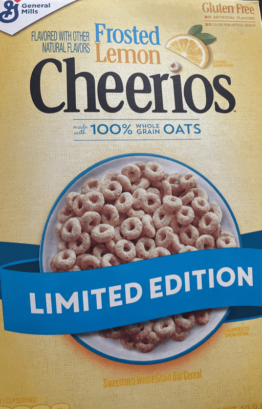 Cheerios Flavored Lemon Sweetened Whole Grain Oat Cereal
