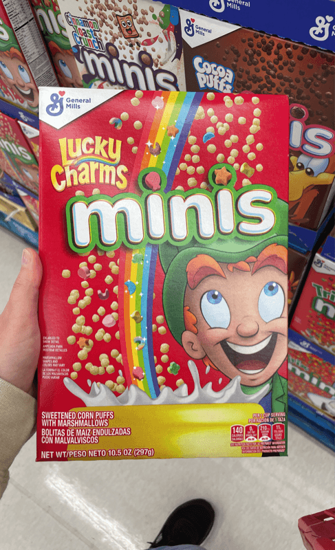 General Mills Lucky Charms Minis Sweetened Corn Puffs With Marshmallows