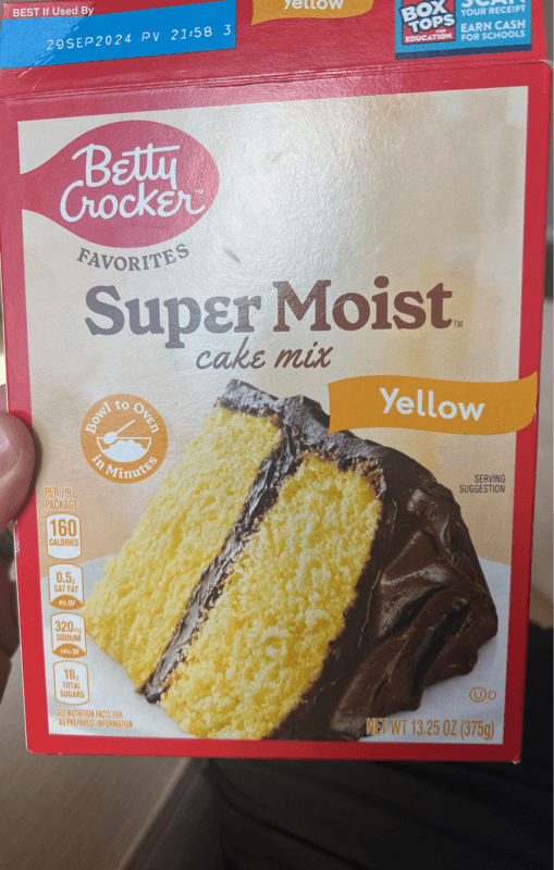 Betty Crocker Super Moist Yellow Cake Mix